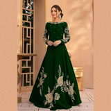 Heavy Embroidery Neck Line, Sleeves & Bottom