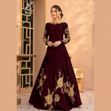 Heavy Embroidery Neck Line, Sleeves & Bottom