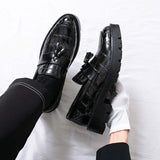 Latest Design Handsome Good Looking Green Tassel Loafers Classic Durable Fashion Wedding Men Dress Shoes