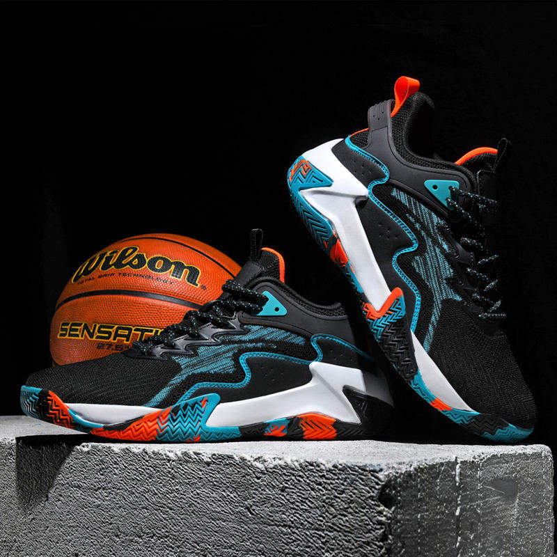 Professional Men Outdoor Sports Sneakers Big Size US 13 14 EU 47 48 Blank Breathable Mesh Basketball Shoes