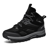 Professional Suede Leather Sports Hiking Shoes Plus Size US 13 14 EU 47 48 Winter Warm Outdoor Boots for Men