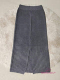 Knitted Package Hip Skirt High-Waisted Skirt Fashionable A-line Skirt