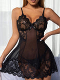 Sexy Lace Camisole Pajamas for Women-Sleeveless Breathable Quick Dry (European & American Style)