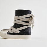 Shoelace Tied Comfortable Outdoor Casual Footwear Sneakers Rubber 2025 Women Boots