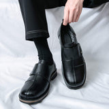 Round Toe Yellow Black Casual Dress Shoes Hard Wearing Daily Use Comfortable Men Casual Shoes
