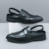 Latest Design Pointed Toe Classic Loafers Durable Breathable Summer Men Dress Shoes Sandals