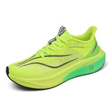 Ultra Lightweight Breathable Mesh Running Shoes with Dynamic Cushioning System for Long Distance Fitness Training