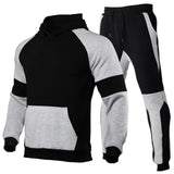 2025 Fashion Unisex Contrast Color Stitched Two-Piece Set, Stylish Sportswear for Outdoor Running