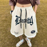 Summer Trendy Casual Men's Shorts American Style Drawstring Retro Loose All-match Pants High Street Basketball Pants