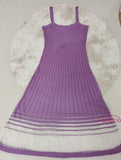 Ice Silk Cami Dress Square Collar Sweater Dresses Spaghetti Strap Dress