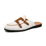 Faux Suede Leather Summer Comfortable Casual Mocassins Leisure Fashion Half Loafer Shoes for Men