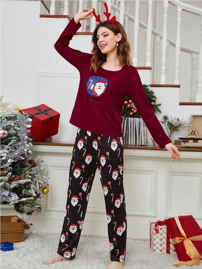 Autumn/Winter Women's Loungewear Milk Silk Long - Sleeve Satin Pajamas Breathable Solid Pattern Front - Zeprah