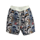 Men's Summer New Trendy Printed Casual Shorts Fashionable Loose Versatile Breathable 5-Inch Pants