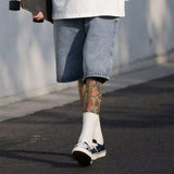 Men's Denim Shorts Summer Trendy Streetwear Ins-Inspired High-Street Style Loose-Fit 5-Inch Length Casual Outerwear