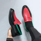 Pointed Toe Moccasins Casual Men Slip on Durable Hot Selling Handmade Classic Penny Loafer Dress Shoes