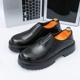 Height Increasing Good Looking Fashion Slip on Comfortable Wedding Loafers Men Thick Sole Dress Shoes