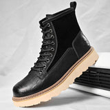 Quality Men Microfiber Leather Ankle Boots Lace up Durable Handsome Classic Design Hot Selling Dress Shoes Other Boots for Men