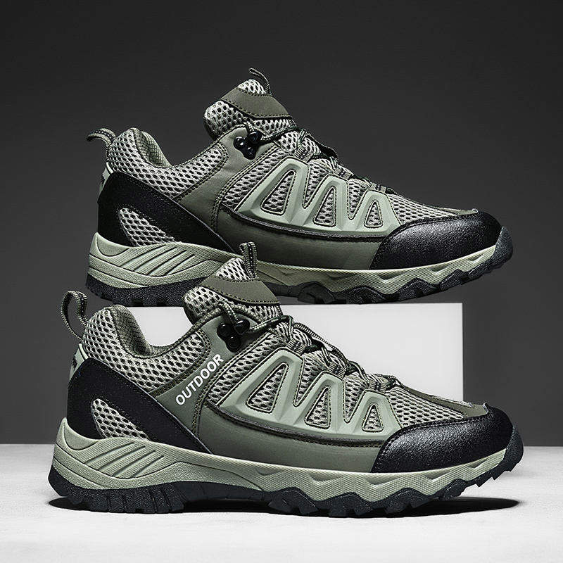 Professional Hiking Sports Shoes Plus Size US 12 13 EU 46 47 Breathable Men Outdoor Mountaineering Sneakers