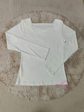 Solid Long Sleeve Base Shirt Slim-fit Long-sleeved Top V-neck Classic Long Sleeve T-shirt