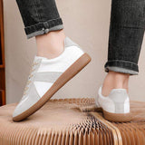 Unisex Male Female Casual Walking Style Shoes Comfortable Lightweight Good Quality Leather White Shoes