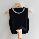 Fashionable tank Top Knitted Camisole Casual Going Out Tops