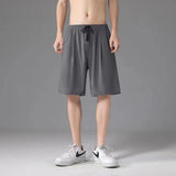 Cheap Summer New Sports Shorts Men's Solid Color Simple Thin Men's Loose Five-point Beach Pants