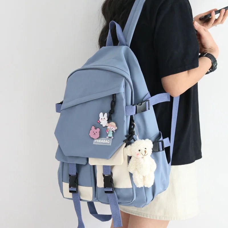 Back to Primary School Student Bookbag Foldable Backpack Kids Backpack Waterproof School Bags - Zeprah