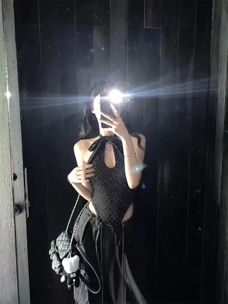 Backless Bodysuit Unique Onesite Halter Base Jumpsuit - Zeprah