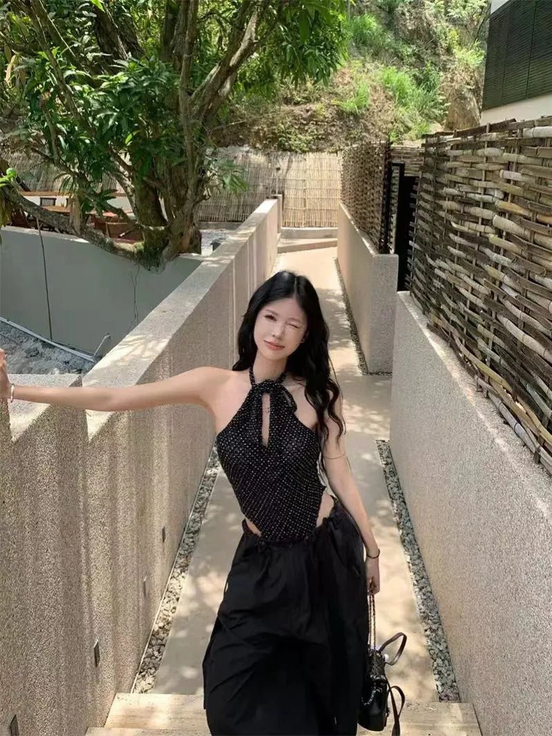 Backless Bodysuit Unique Onesite Halter Base Jumpsuit - Zeprah