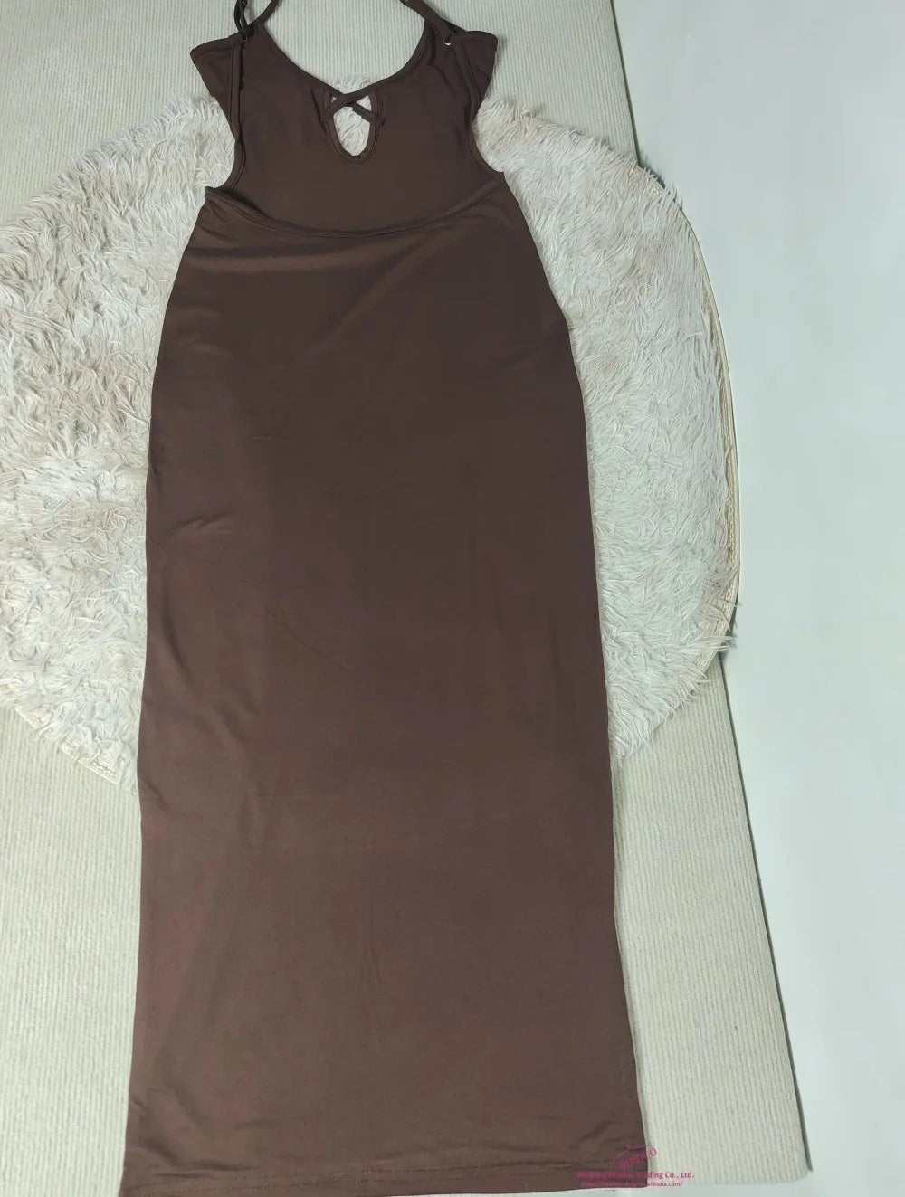 Backless Cami Dress Classic Hip Wrap Dress Slim - fit Sheath Dress - Zeprah