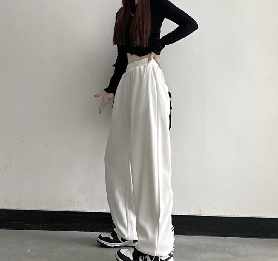 Baggy Long Pants Trendy Casual Slacks Basic Bottoms - Zeprah