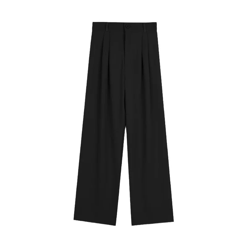 Baggy Wide - Leg Trousers Popular High - waisted Trousers Casual Suit Pants - Zeprah