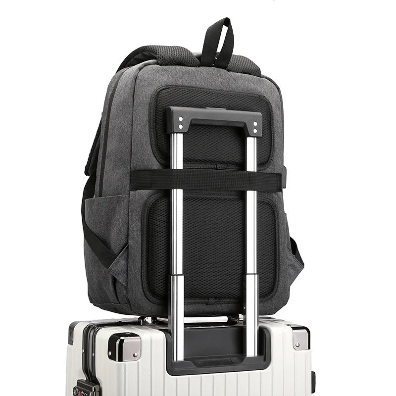 Bagpack Laptop School Backbgs Gift Backpack with USB Travel Safe Durable Business High Quality Mens Polyester Unisex Oxford - Zeprah