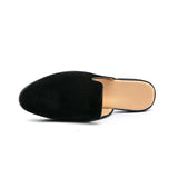 Faux Suede Slippers Casual Summer Men Shoes Classic Half Loafers Lightweight Breathable Leisure Slip on