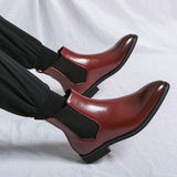 Chelsea Boots Comfortable Handsome Durable Ankle Men Red Bottom Boots