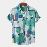2025 Trendy New Men's Hawaiian Printed Shirts Summer Casual Beach Vacation Loose Tops