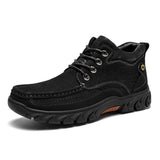 Chausure Pour Homme Cow Suede Genuine Leather Men Waterproof Hiking Sneakers Outdoor Trekking Shoes Men