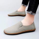 Pointed Toe Lightweight Slip on Comfortable Casual Shoes Good Quality Hot Selling Handmade Men Genuine Leather Shoes