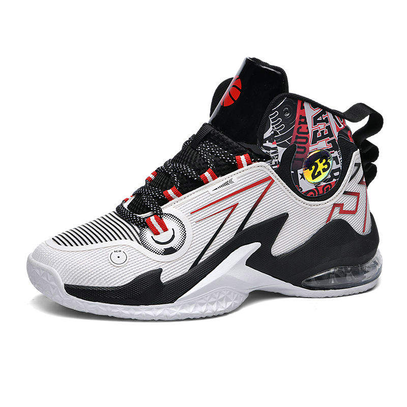 Professional Rebound Soft Men Outdoor Sports Sneakers Air Cushion Breathable Mesh Women Basketball Shoes