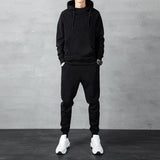 Two-piece Autumn Thin Men's Sports Suit Hoodie Top and Jogger Pants Sweat Pants Sweat Casual Men's Suit