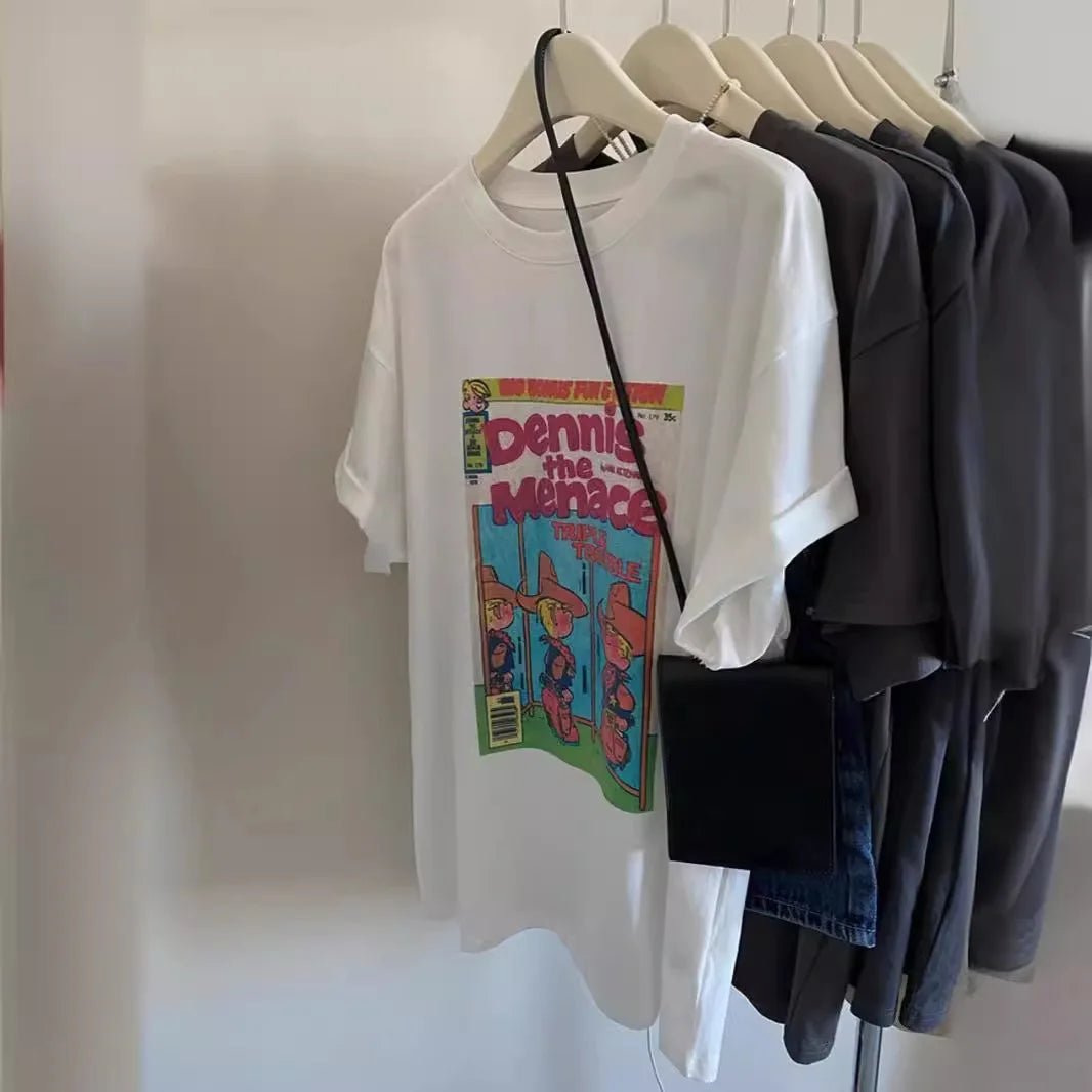 Big Size S to 6XL COTTON T-shirts Women's Chubby Girl Casual T-shirts Plus Size T-shirts - Zeprah