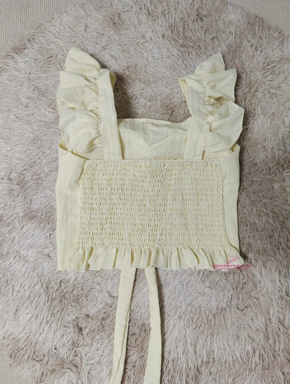 Bow Flying Cuff Pad Camisole Halter Vest Tanks Camis Women's tank Tops Crop Tops - Zeprah