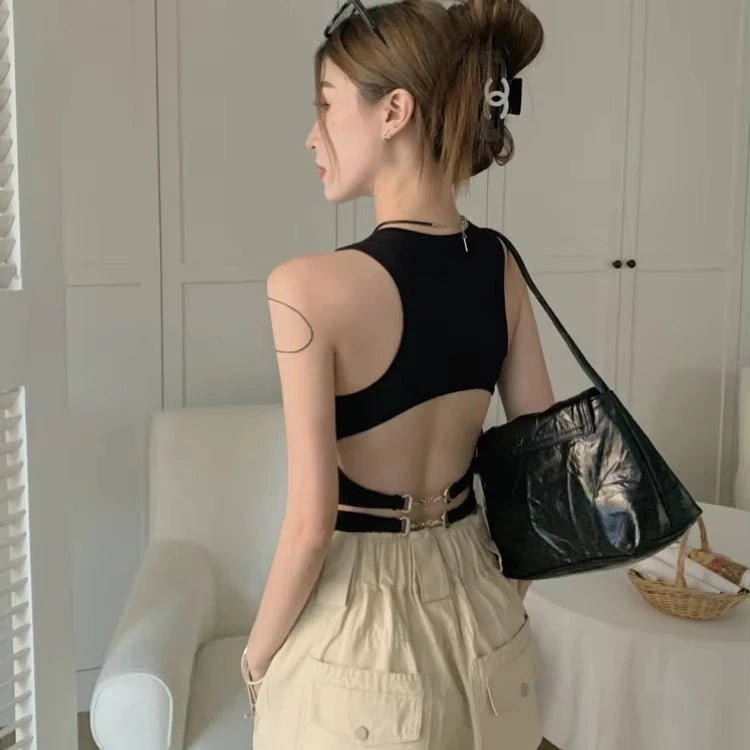 Bra Pad Basic tank Top Slim - fit Sleeveless Tops Versatile Going Out Tops - Zeprah