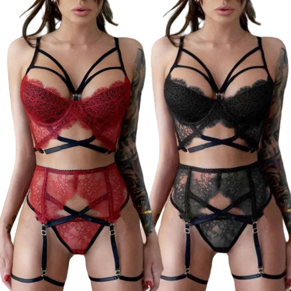 Bralette Teddy Babydoll Japanese Mature Women Uniform Sexy Lingerie With Garters Belt - Zeprah