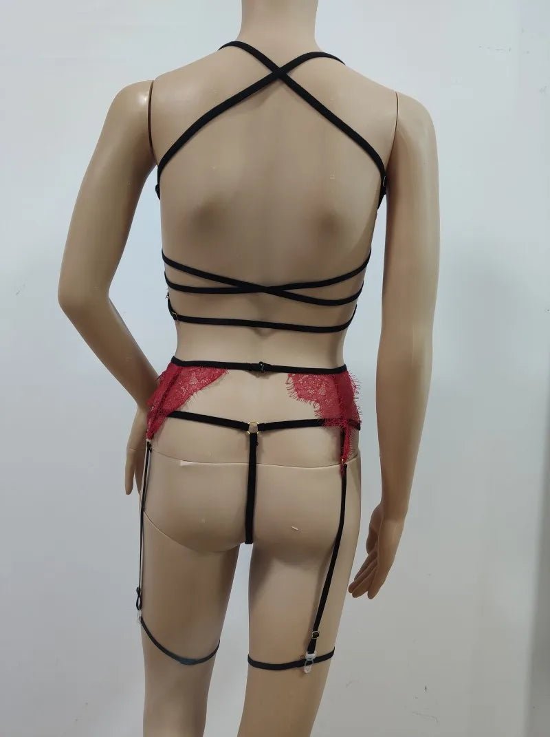 Bralette Teddy Babydoll Japanese Mature Women Uniform Sexy Lingerie With Garters Belt - Zeprah
