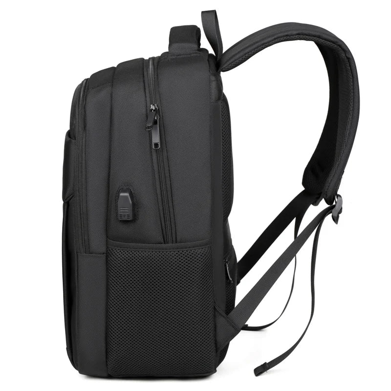 Business Laptop Bag High Quality Waterproof Oxford Polyester Travel Bag Multi - compartment Stylish Daypack USB - Zeprah