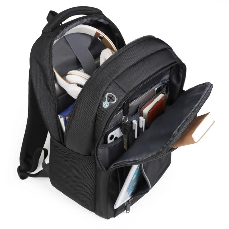 Business Laptop Bag High Quality Waterproof Oxford Polyester Travel Bag Multi - compartment Stylish Daypack USB - Zeprah