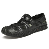 Comfortable Soft Upper Good Quality Summer Beach Fun Men Pure Leather Sandals