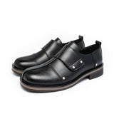 Round Toe Yellow Black Casual Dress Shoes Hard Wearing Daily Use Comfortable Men Casual Shoes