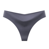 European & American Sexy Bikini Ice Silk Seamless Women's Thong Invisible Breathable Low Waist Yoga Ladies Panties